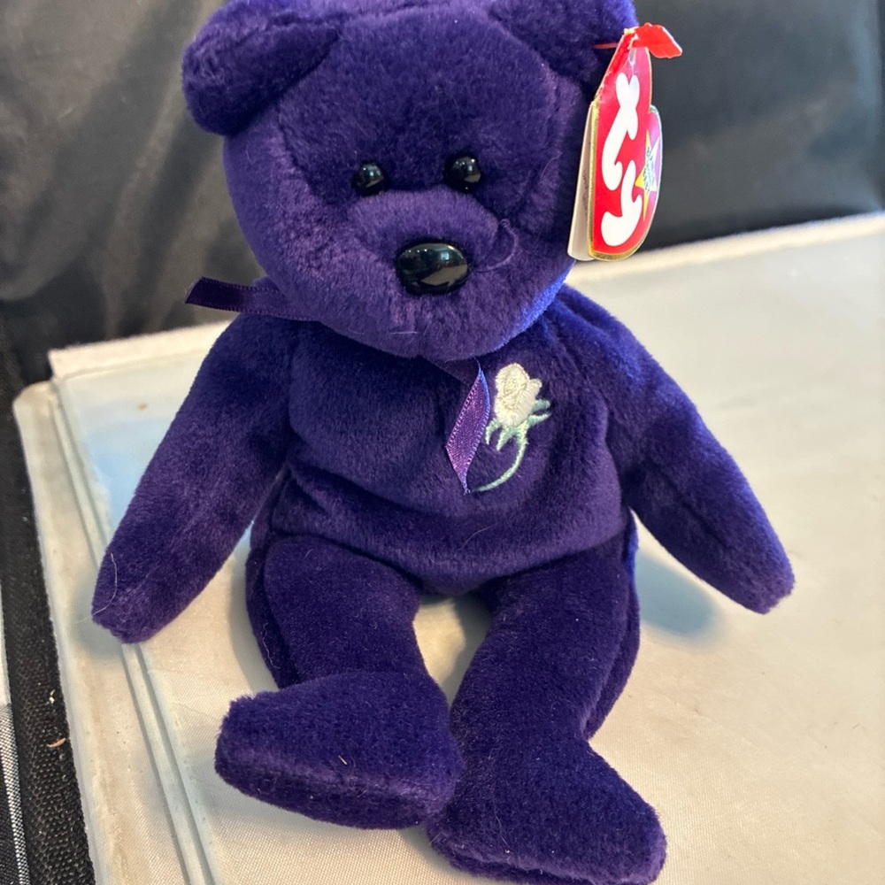Ty Purple Stuffed Animal Bear